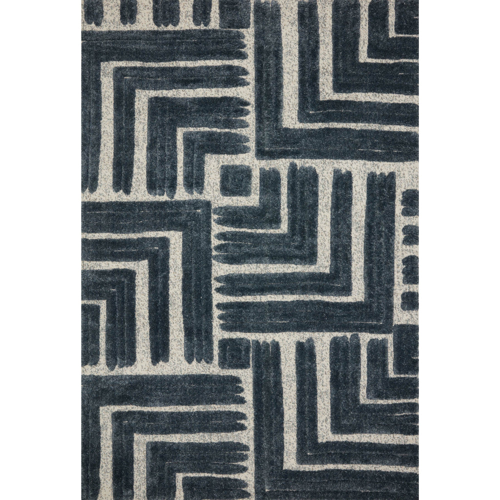 Hagen Blue / White Rug - Light House Co.
