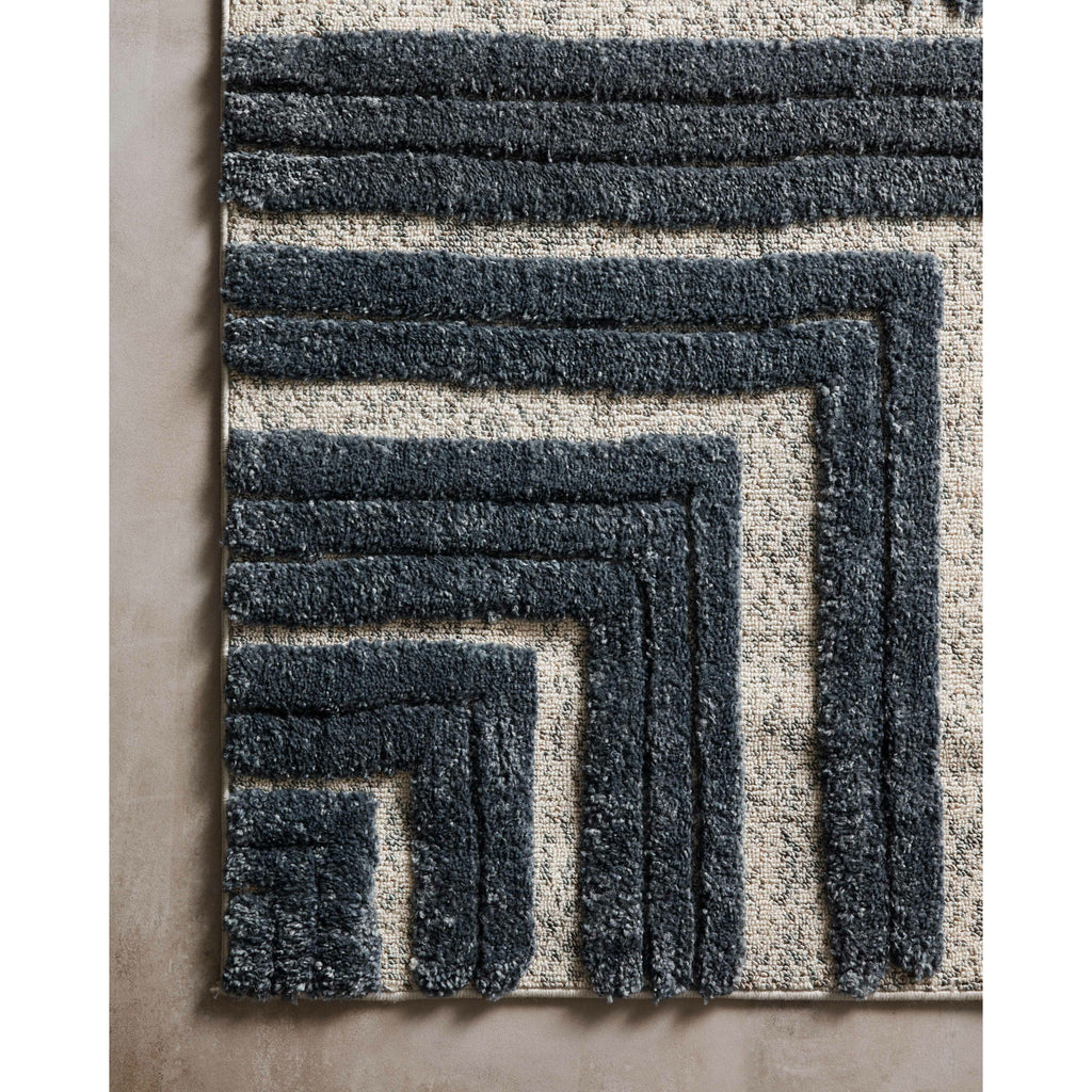 Hagen Blue / White Rug - Light House Co.