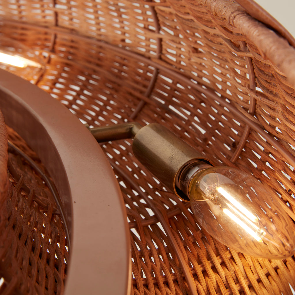 Pampas Rattan Halo Chandelier - Light House Co.