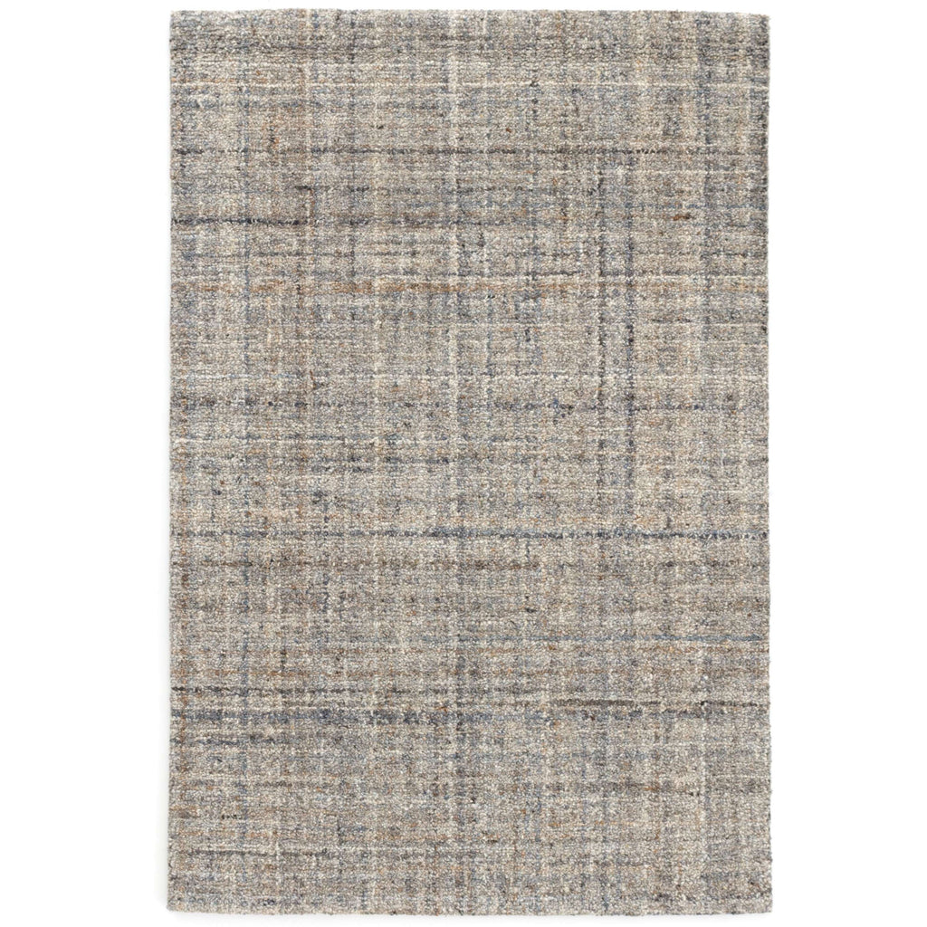 Harris Blue/Brown Micro Hooked Wool Rug - Light House Co.