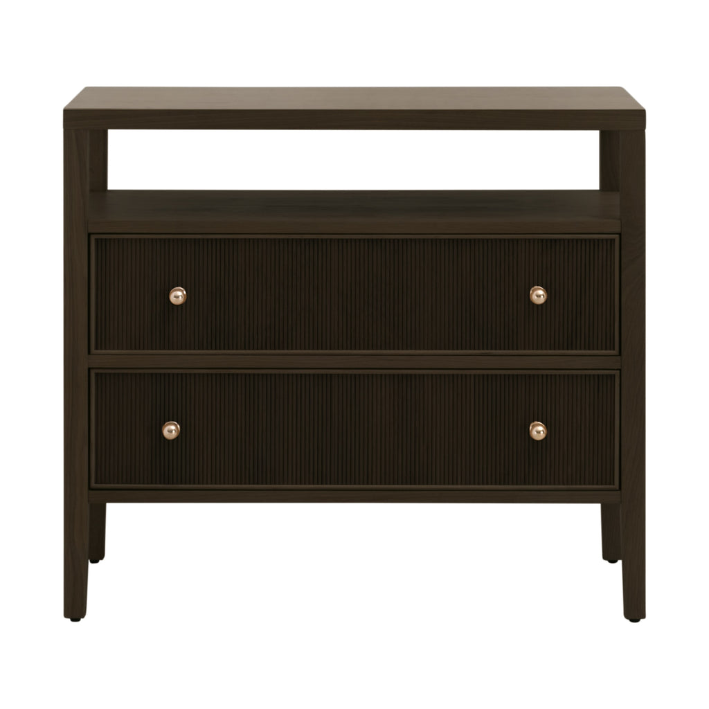 Highland Open Shelf 2-Drawer Nightstand - Light House Co.