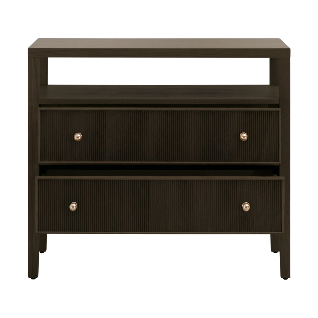 Highland Open Shelf 2-Drawer Nightstand - Light House Co.