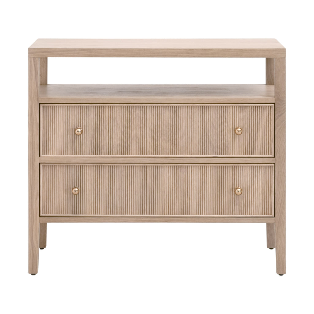 Highland Open Shelf 2-Drawer Nightstand - Light House Co.