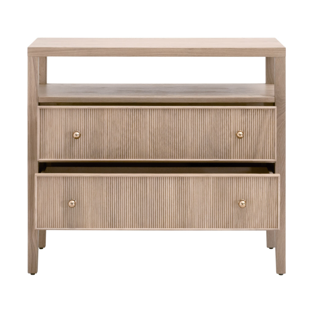 Highland Open Shelf 2-Drawer Nightstand - Light House Co.