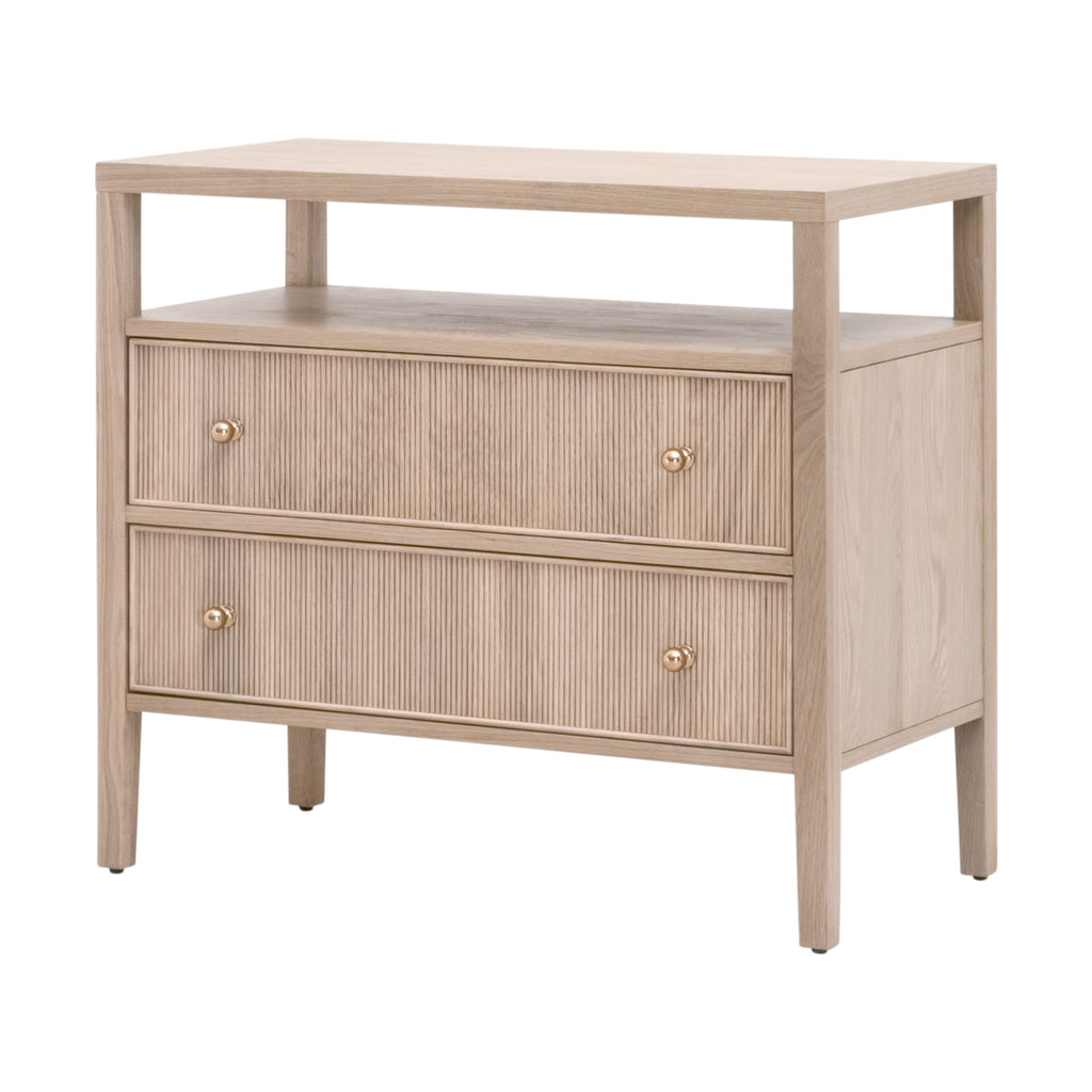 Highland Open Shelf 2-Drawer Nightstand - Light House Co.