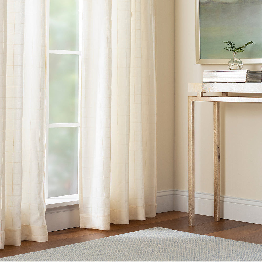 Honeycomb French Blue/Ivory Handwoven Wool Rug - Light House Co.