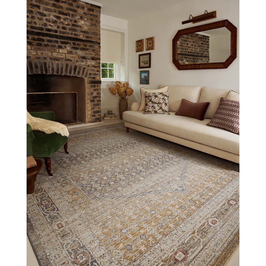 Ida Stone / Gold Rug | Chris Loves Julia x Loloi - Light House Co.