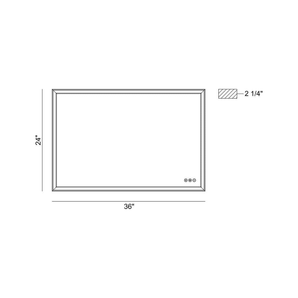 Nixon 36" Integrated LED Mirror - Light House Co.