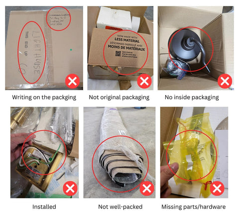 Ineligible Return Packages