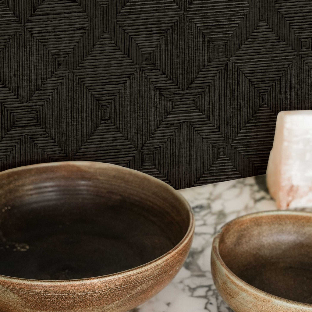 Hoffmann Faux Sisal Textured Peel and Stick Wallpaper by Jeremiah Brent | WALLPAPER | Tempaper - Light House Co.