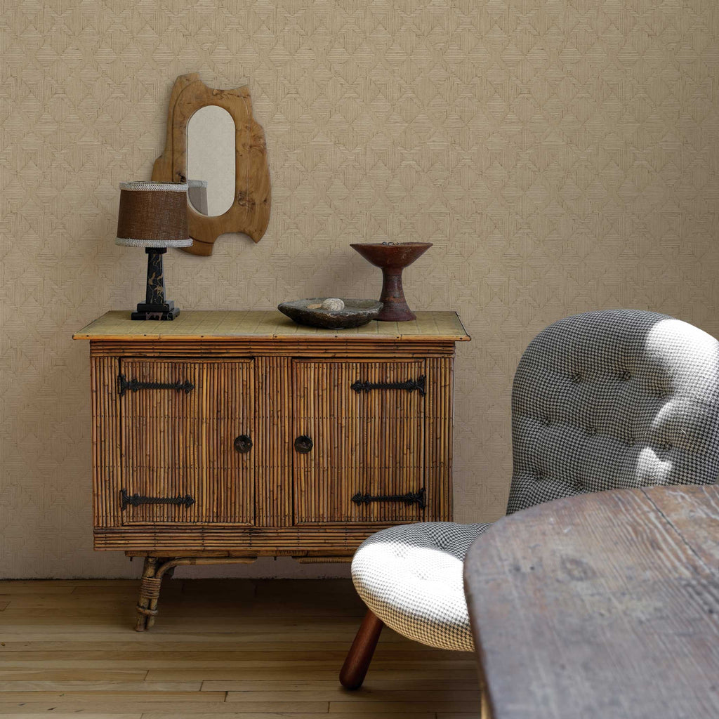 Hoffmann Faux Sisal Textured Peel and Stick Wallpaper by Jeremiah Brent | WALLPAPER | Tempaper - Light House Co.