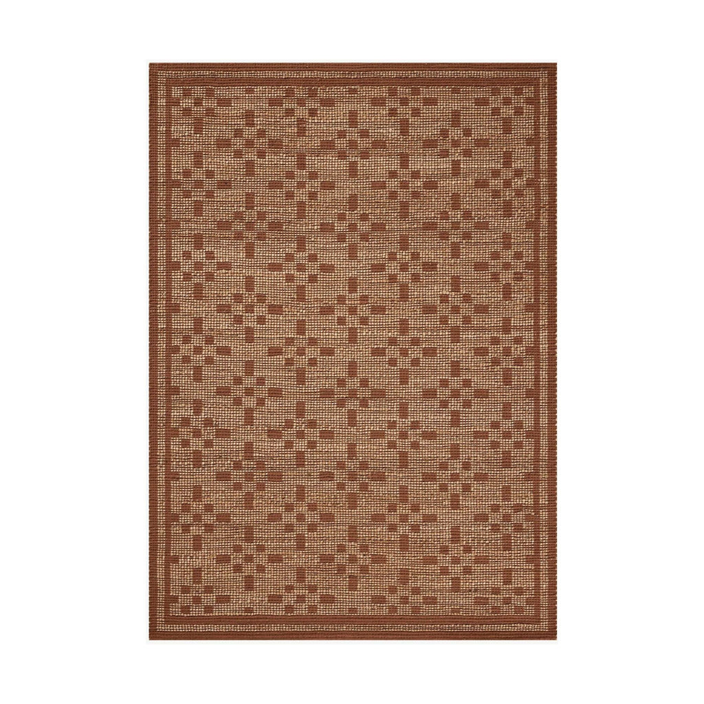 Judy Natural / Spice Rug | Chris Loves Julia x Loloi - 18" x 18" Sample | Open Box - Light House Co.