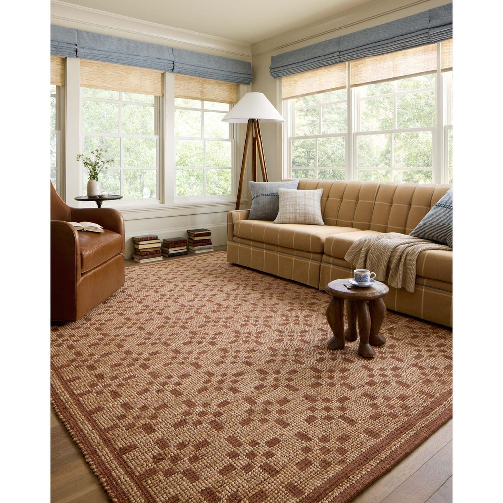 Judy Natural / Spice Rug | Chris Loves Julia x Loloi - 18" x 18" Sample | Open Box - Light House Co.