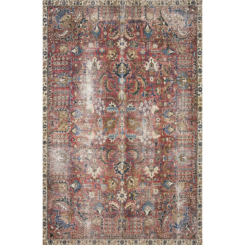 Jules Merlot / Multi Rug | Chris Loves Julia x Loloi - Light House Co.