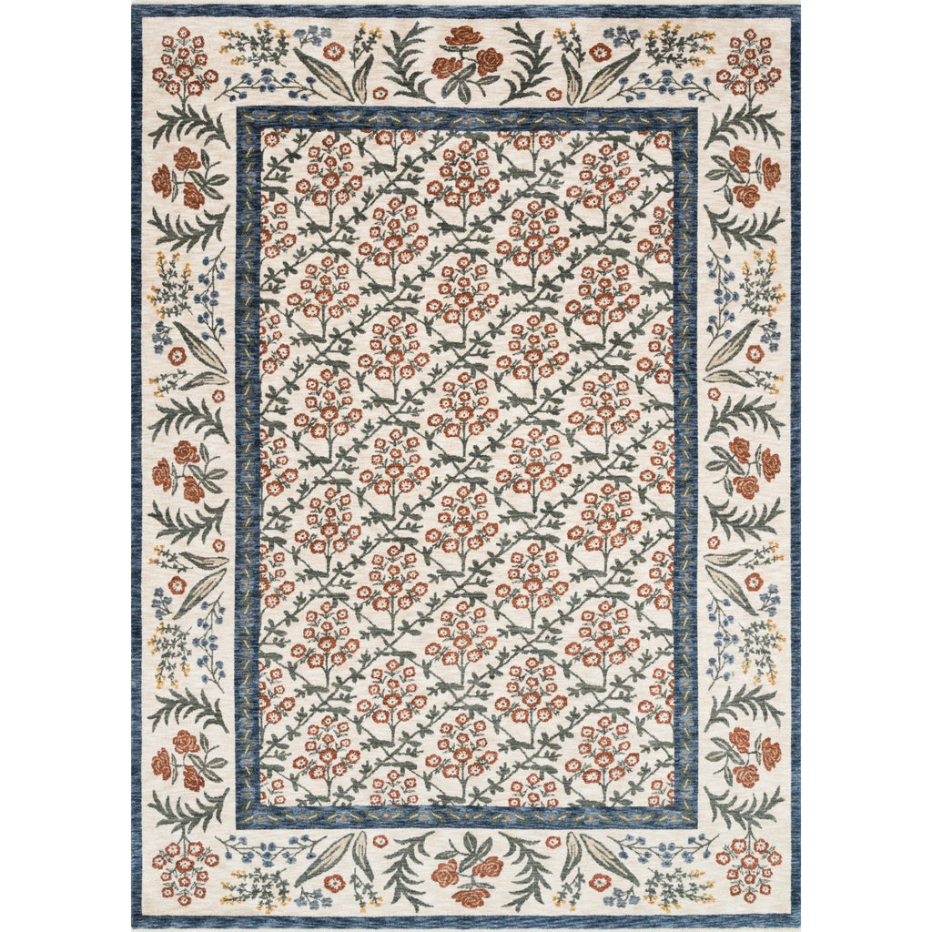Kismet Suzani Garden / Cream | Rifle Paper Co. Rugs x Loloi - Light House Co.
