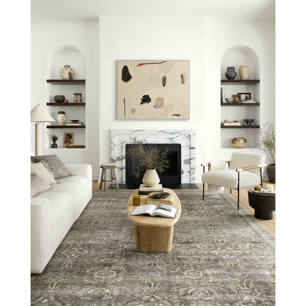 Layla Antique / Moss Rug - 18" x 18" Sample | Open Box - Light House Co.
