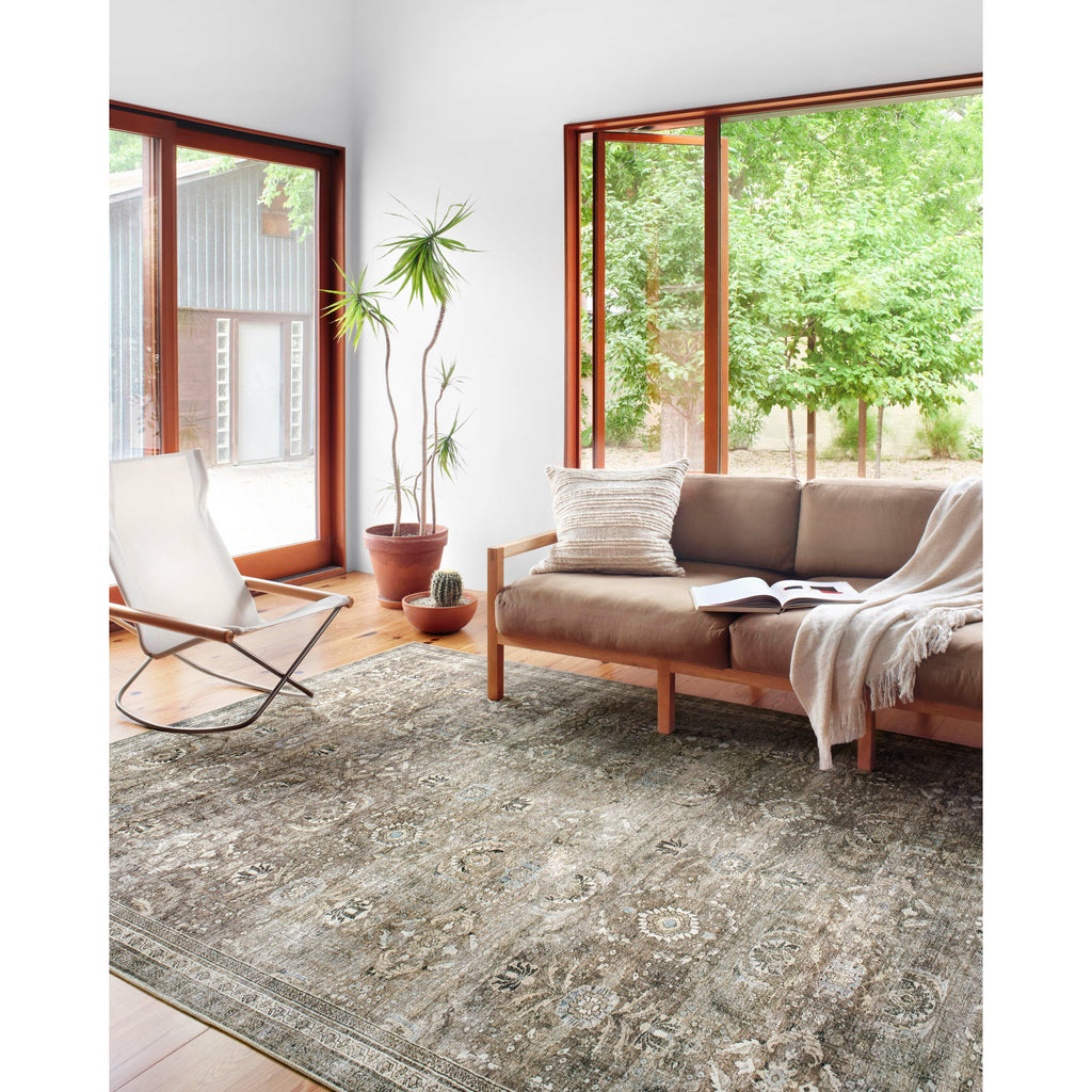 Layla Antique / Moss Rug - 18" x 18" Sample | Open Box - Light House Co.