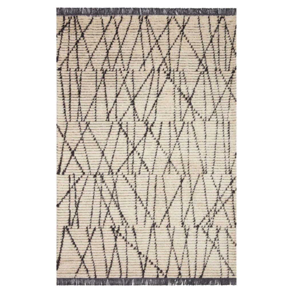 Alice Cream / Charcoal I Rug | Chris Loves Julia x Loloi - Light House Co.