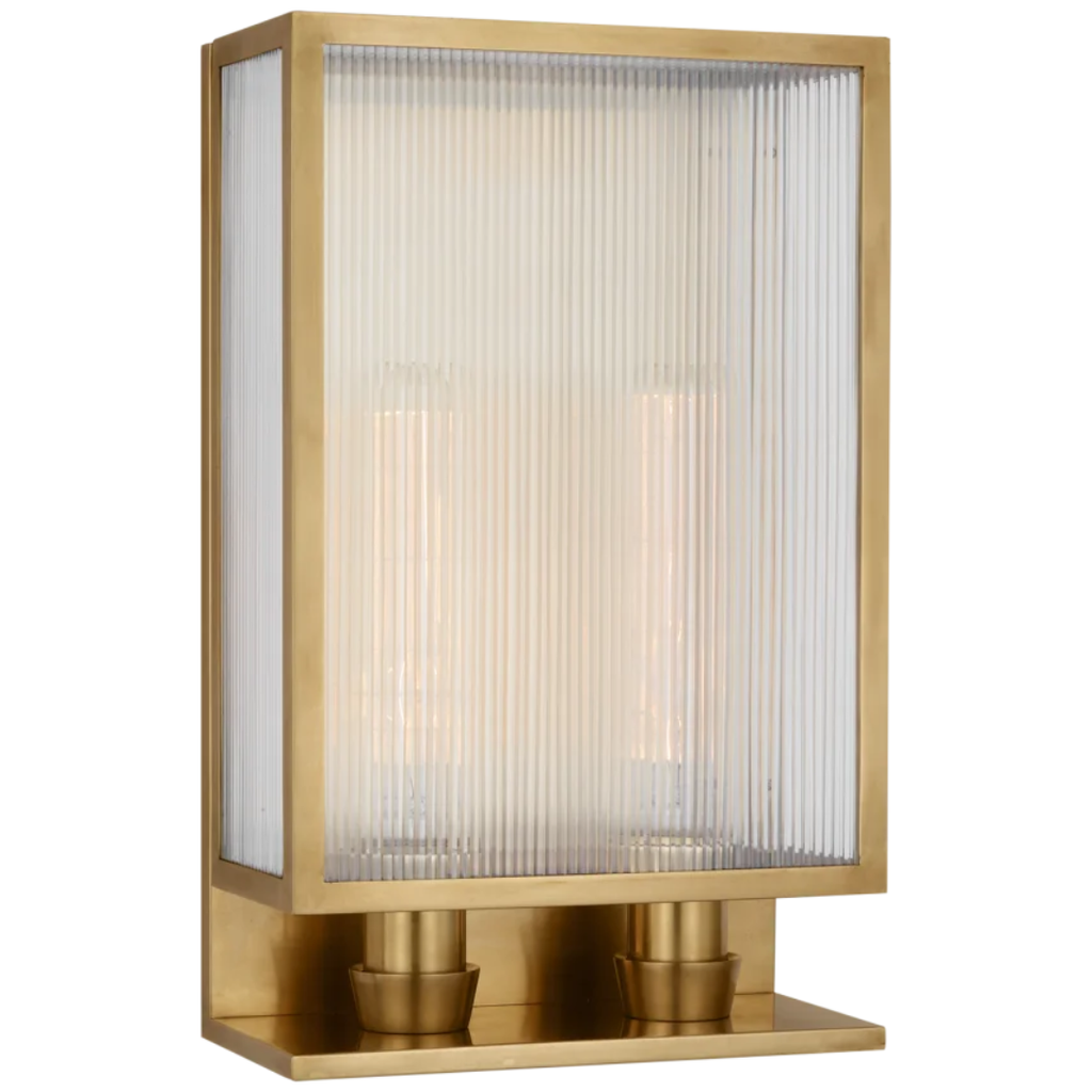 York 16" Double Box Sconce - Light House Co.