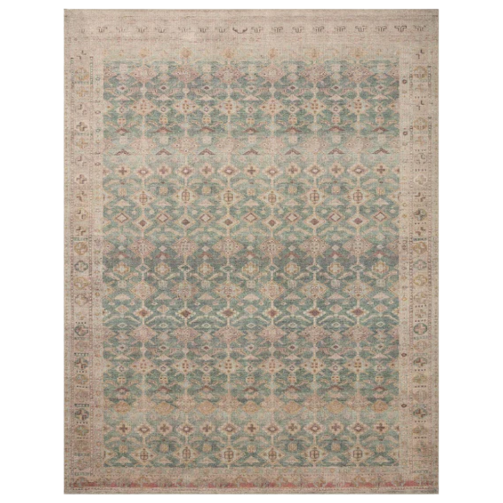 Aubrey Aqua / Sand Rug | Angela Rose x Loloi - Light House Co.