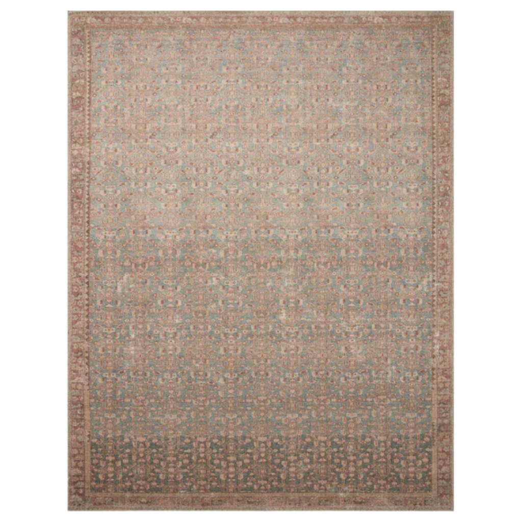 Aubrey Blue / Terracotta Rug | Angela Rose x Loloi - Light House Co.