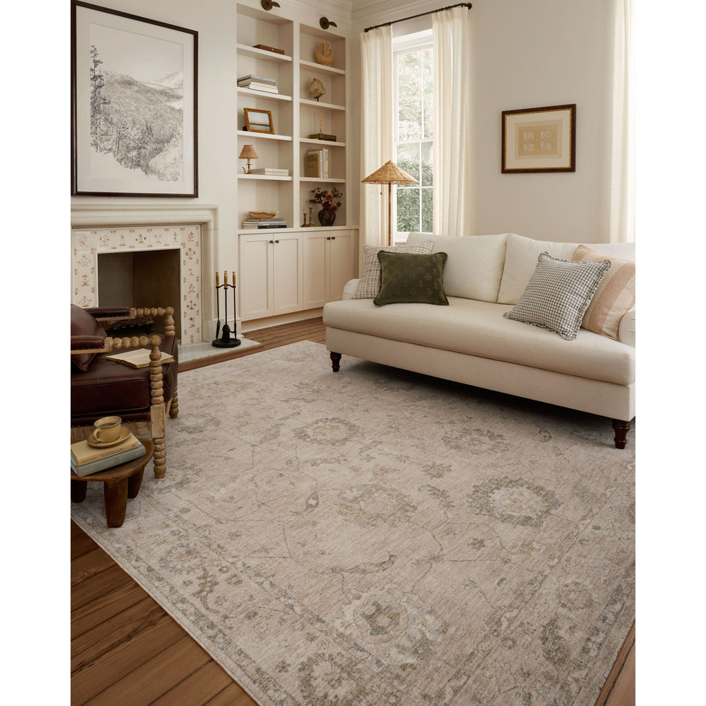 Louisa Oatmeal / Slate Rug | Chris Loves Julia x Loloi - Light House Co.