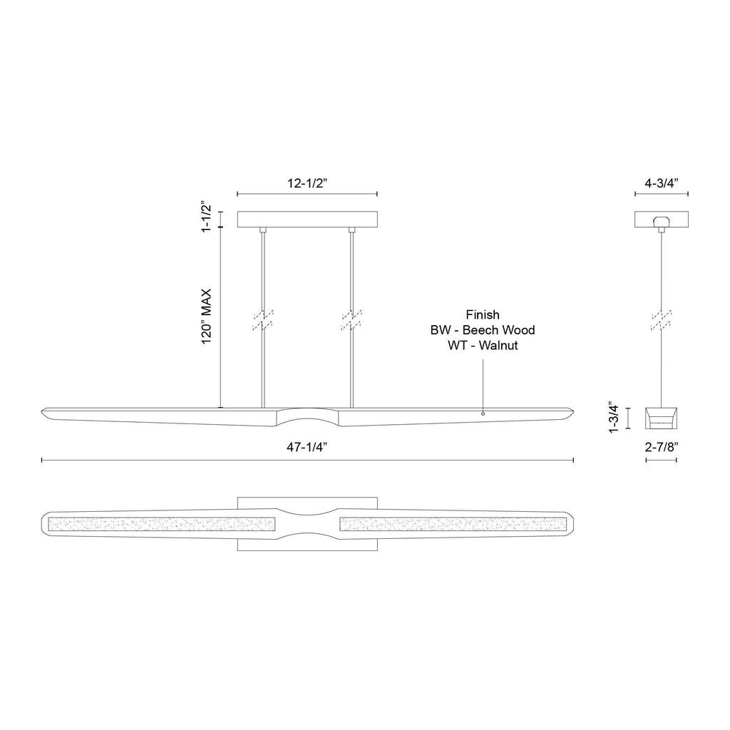 Dakota Linear Pendant - Light House Co.