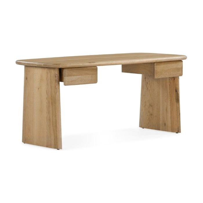 Laurel Solid White Oak Desk 66" - Natural - Light House Co.