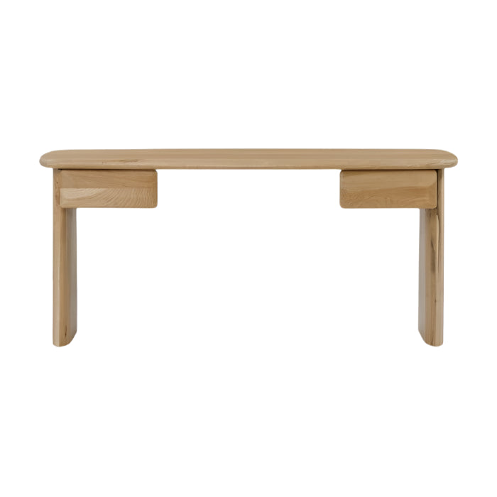 Laurel Solid White Oak Desk 66" - Natural - Light House Co.