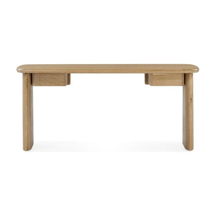 Laurel Solid White Oak Desk 66" - Natural - Light House Co.
