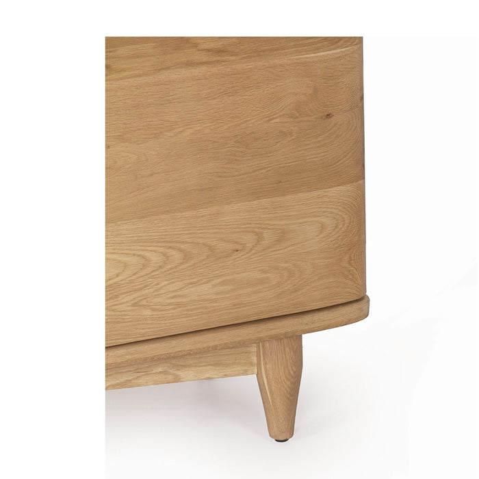Daniel Solid Oak Media Stand – Natural - Light House Co.