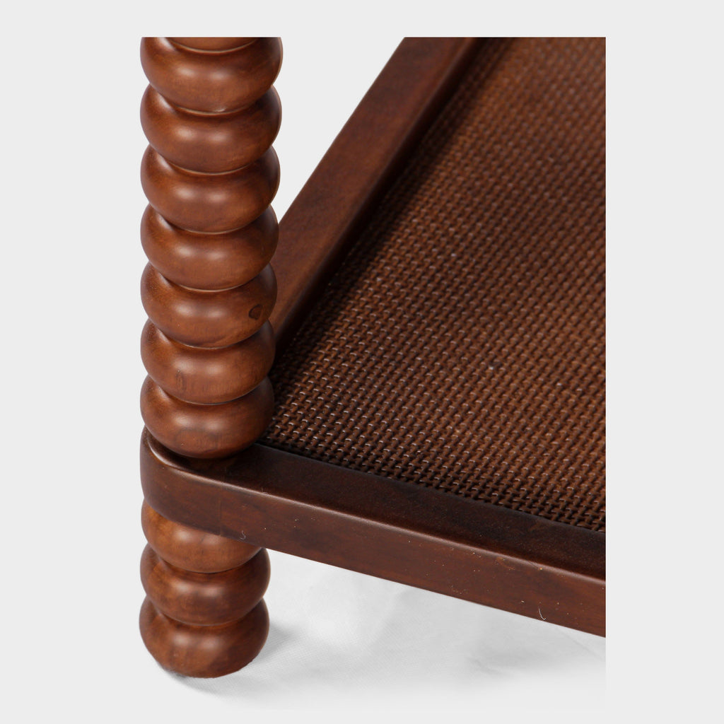 Twist Cane Solid Wood Side Table - Light House Co.