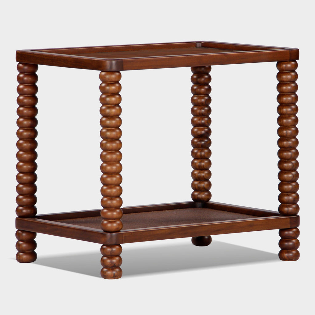 Twist Cane Solid Wood Side Table - Light House Co.