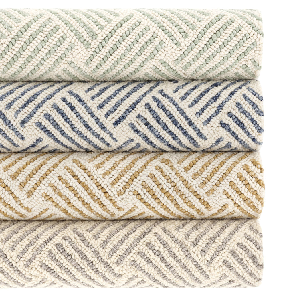 Layers Ochre Hand Hooked Wool Rug - Light House Co.