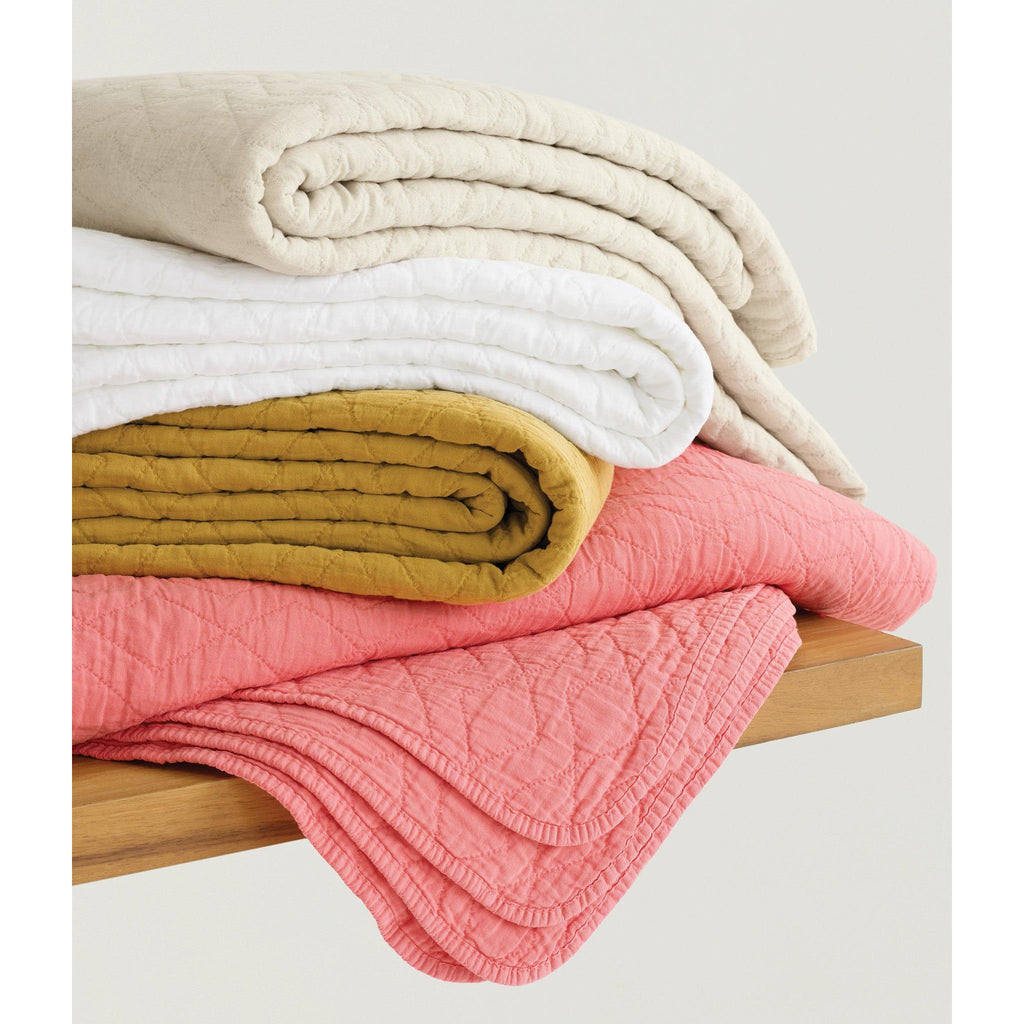 Birdie Natural Quilted Coverlet - Light House Co.