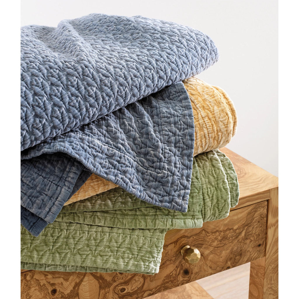 Hawley Ochre Matelasse Coverlet - Light House Co.