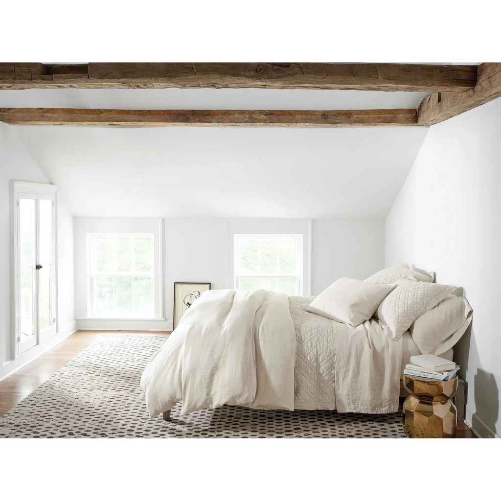 Washed Linen Natural Quilt - Light House Co.