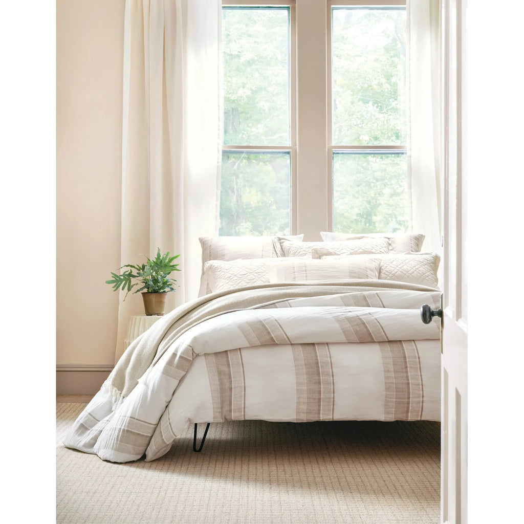 Washed Linen Natural Quilt - Light House Co.