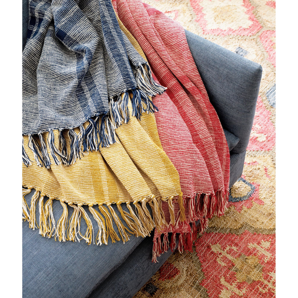 Stevie Indigo Throw - Light House Co.