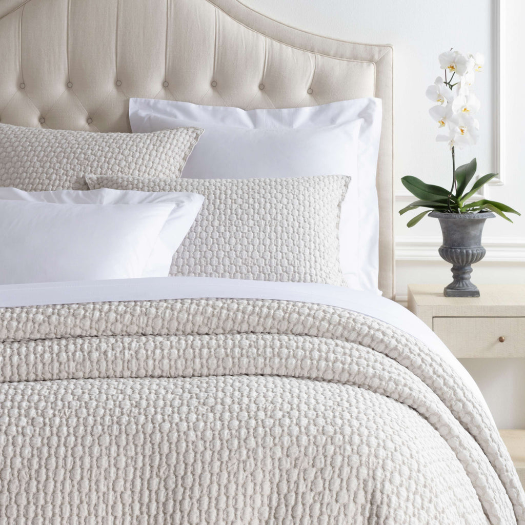 Lodi Sand Matelasse Coverlet - Light House Co.