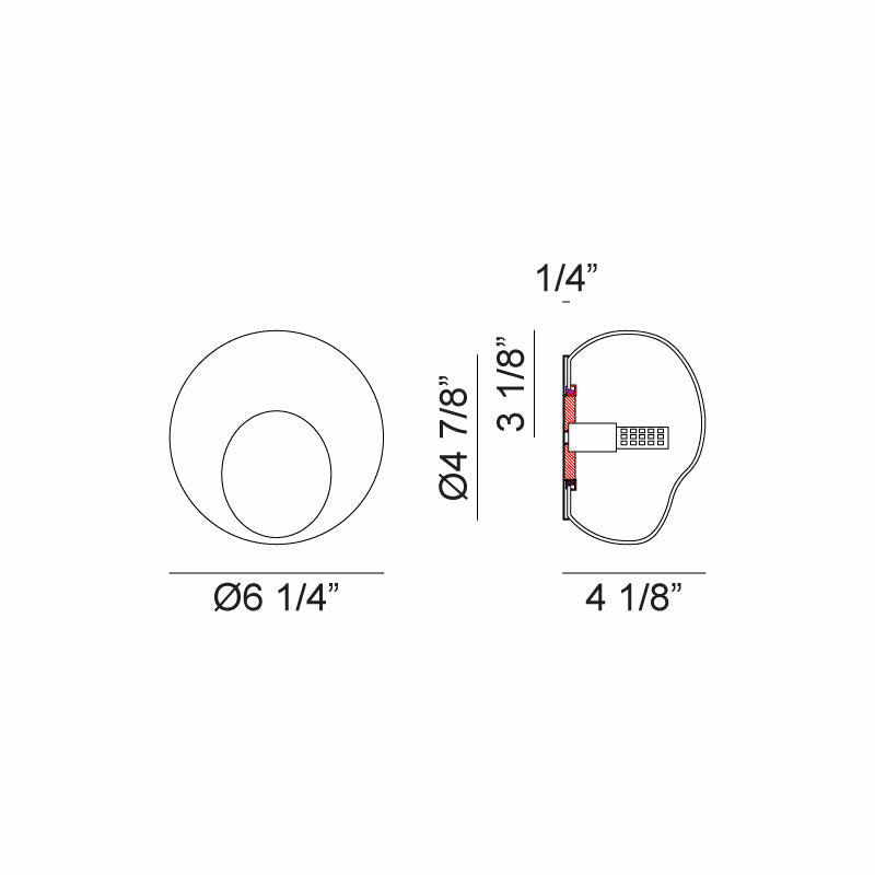 Gelasin Flush Mount/Sconce - Light House Co.