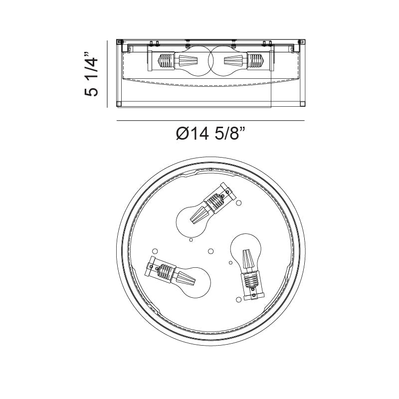 Framerton Flush Mount - Light House Co.