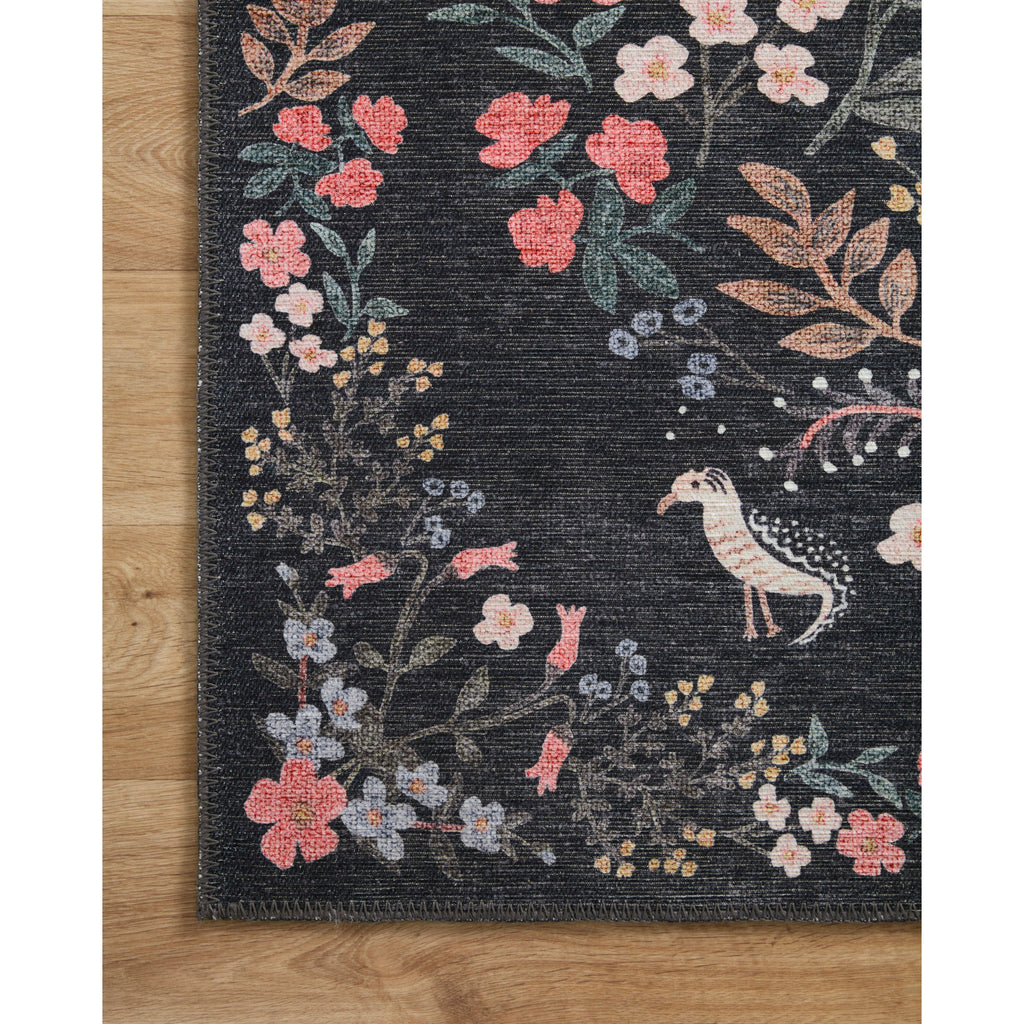 Maison Tuileries / Black | Rifle Paper Co. Rugs x Loloi - Light House Co.