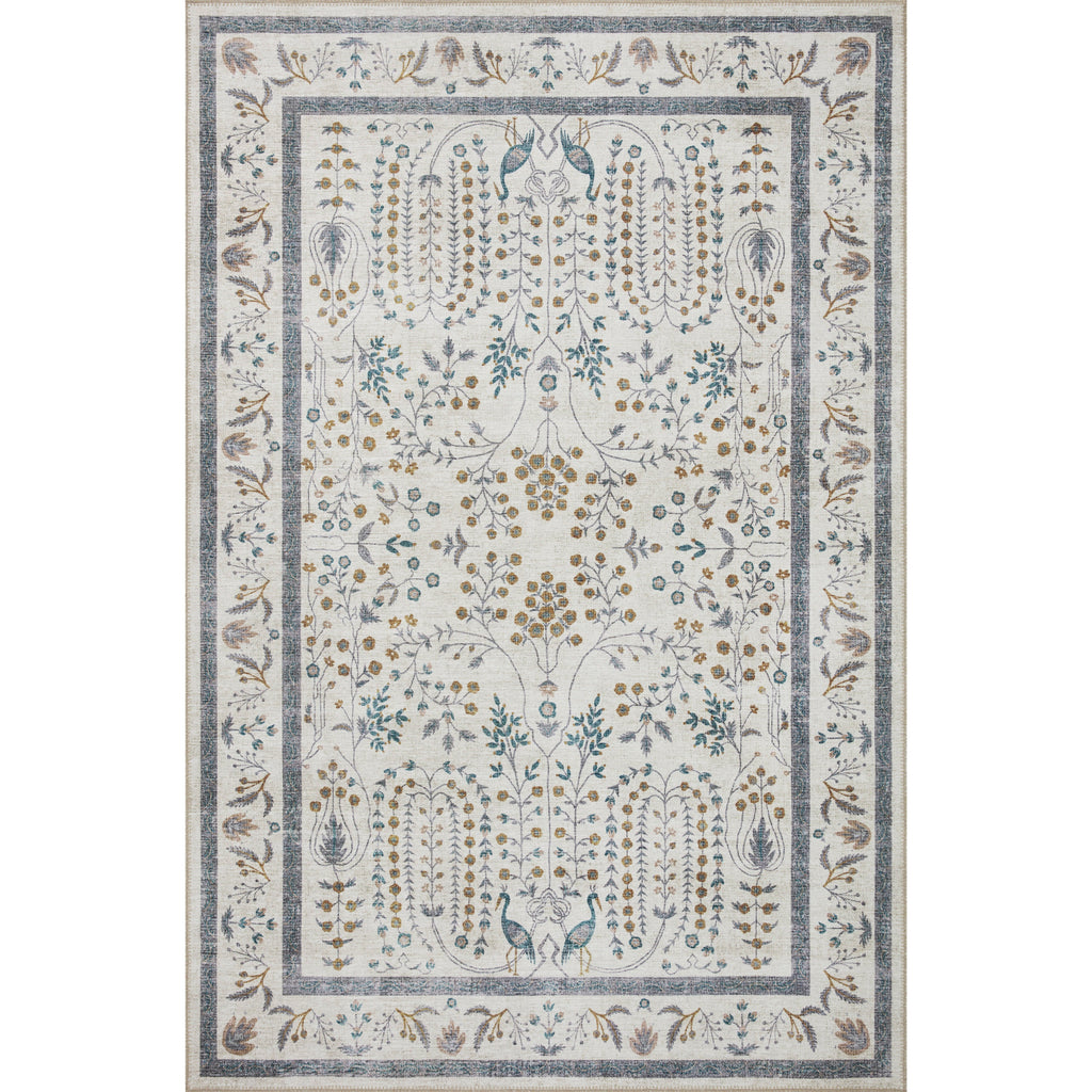 Maison Wisteria / Cream | Rifle Paper Co. Rugs x Loloi - Light House Co.