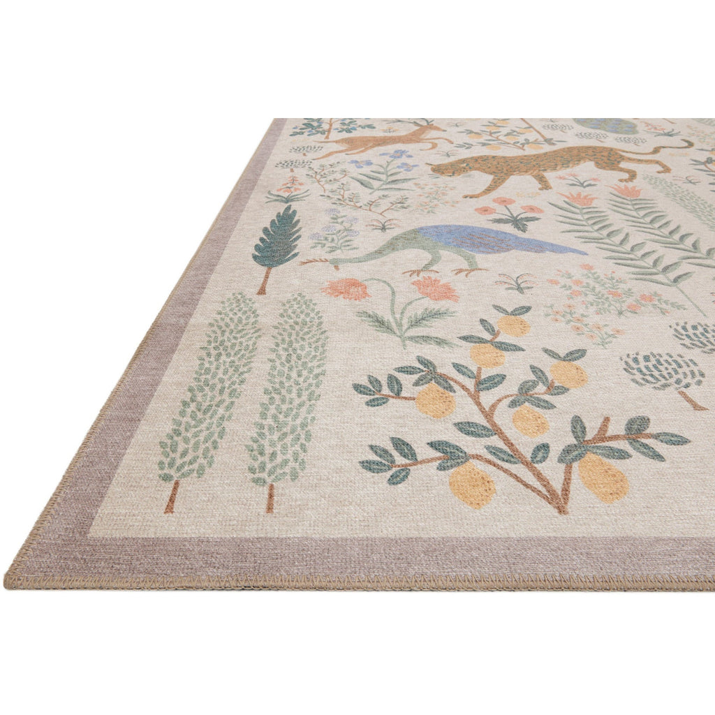 Menagerie Les Fauves / Cream | Rifle Paper Co. Rugs x Loloi - Light House Co.