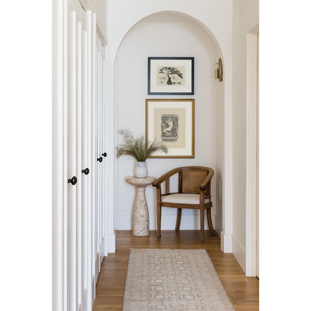 Menorca Green Rug Pure Salt - Light House Co.
