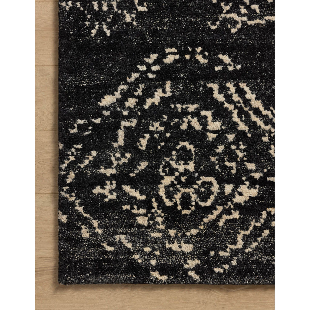 Meryl Black / Ivory Rug - Light House Co.