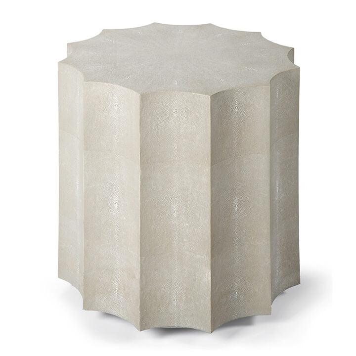 Marilyn Shagreen Scalloped Table | Open Box - Light House Co.