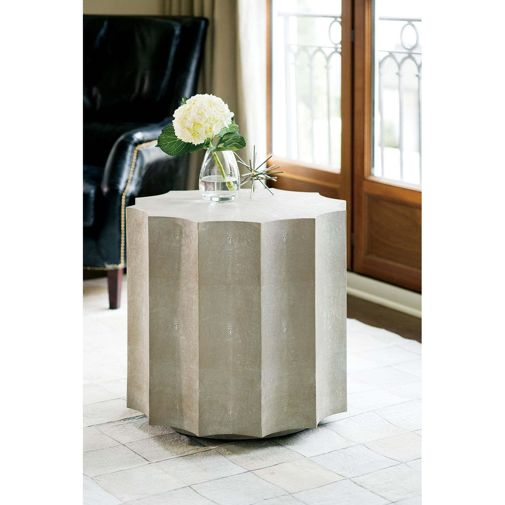 Marilyn Shagreen Scalloped Table | Open Box - Light House Co.