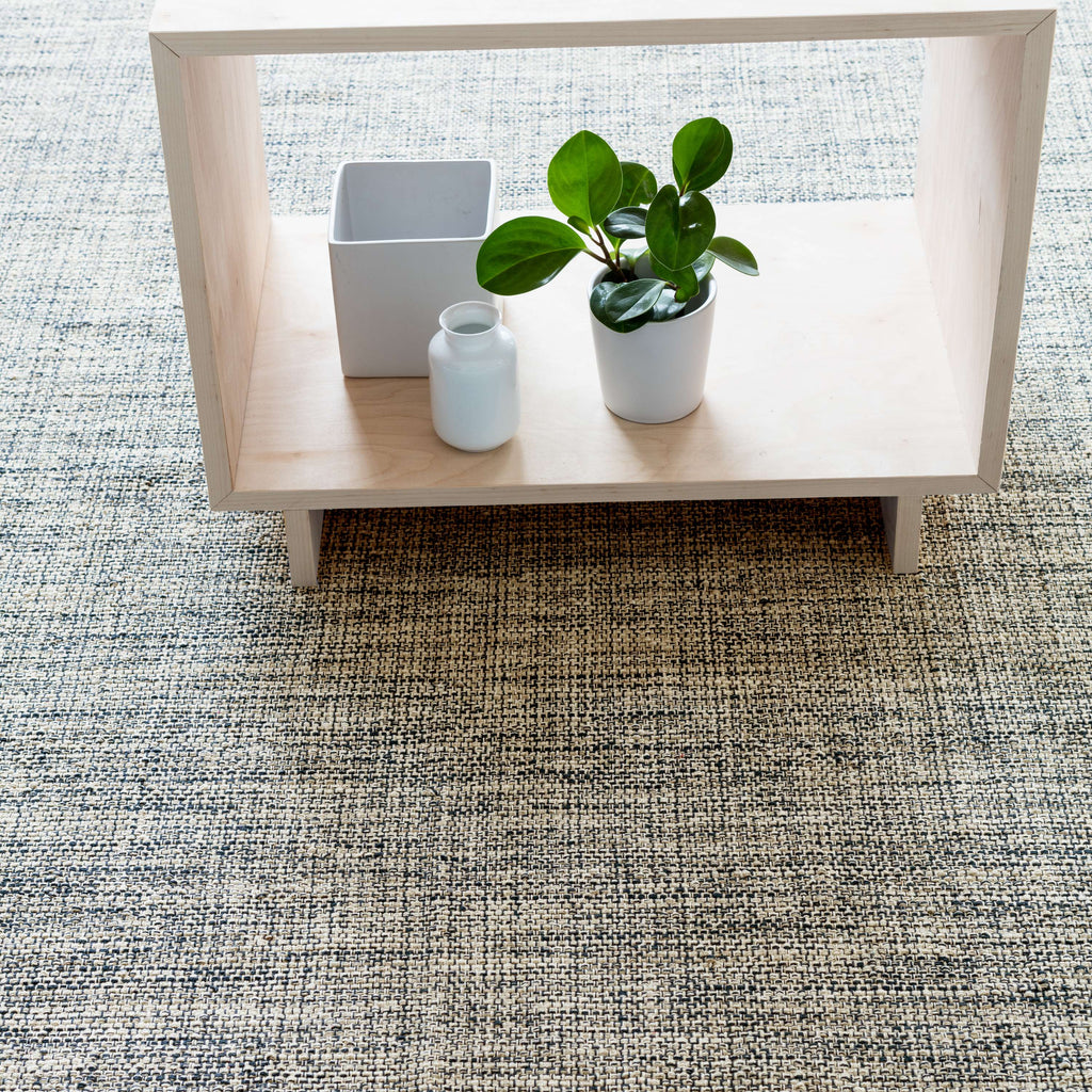 Marled Indigo Woven Cotton Rug - Light House Co.